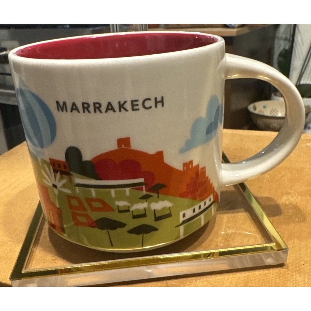 Starbucks Marrakech Morocco You Are Here Collection Series 14oz Coffee Mug Cup